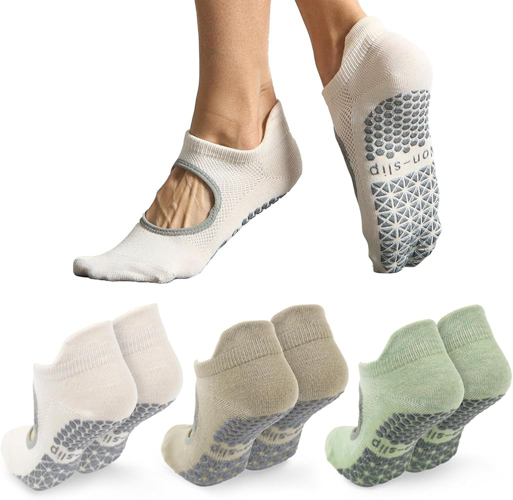 Pilates Socks Yoga Socks for Women, 2/3 Pairs Non Slip Grip Socks for Pilates, Yoga, Pilates Bar,... | Amazon (CA)