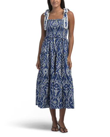 Mia Smocked Top Maxi Dress | TJ Maxx