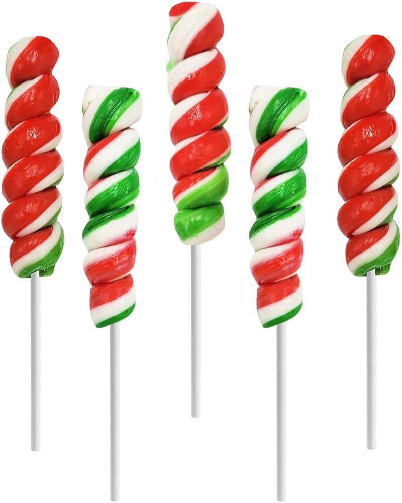 Fruidles Christmas Swirls Lollipop, 24-Pack Mixed Fruit Flavor, Individually Wrapped Lollipops, 3... | Amazon (US)