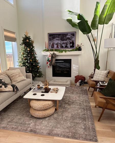 Christmas decor for a transitional living room. 

#LTKhome #LTKHoliday #LTKSeasonal