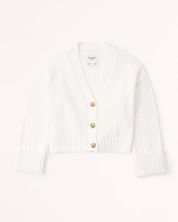 The A&F Cameron Seed Stitch Cardigan | Abercrombie & Fitch (US)
