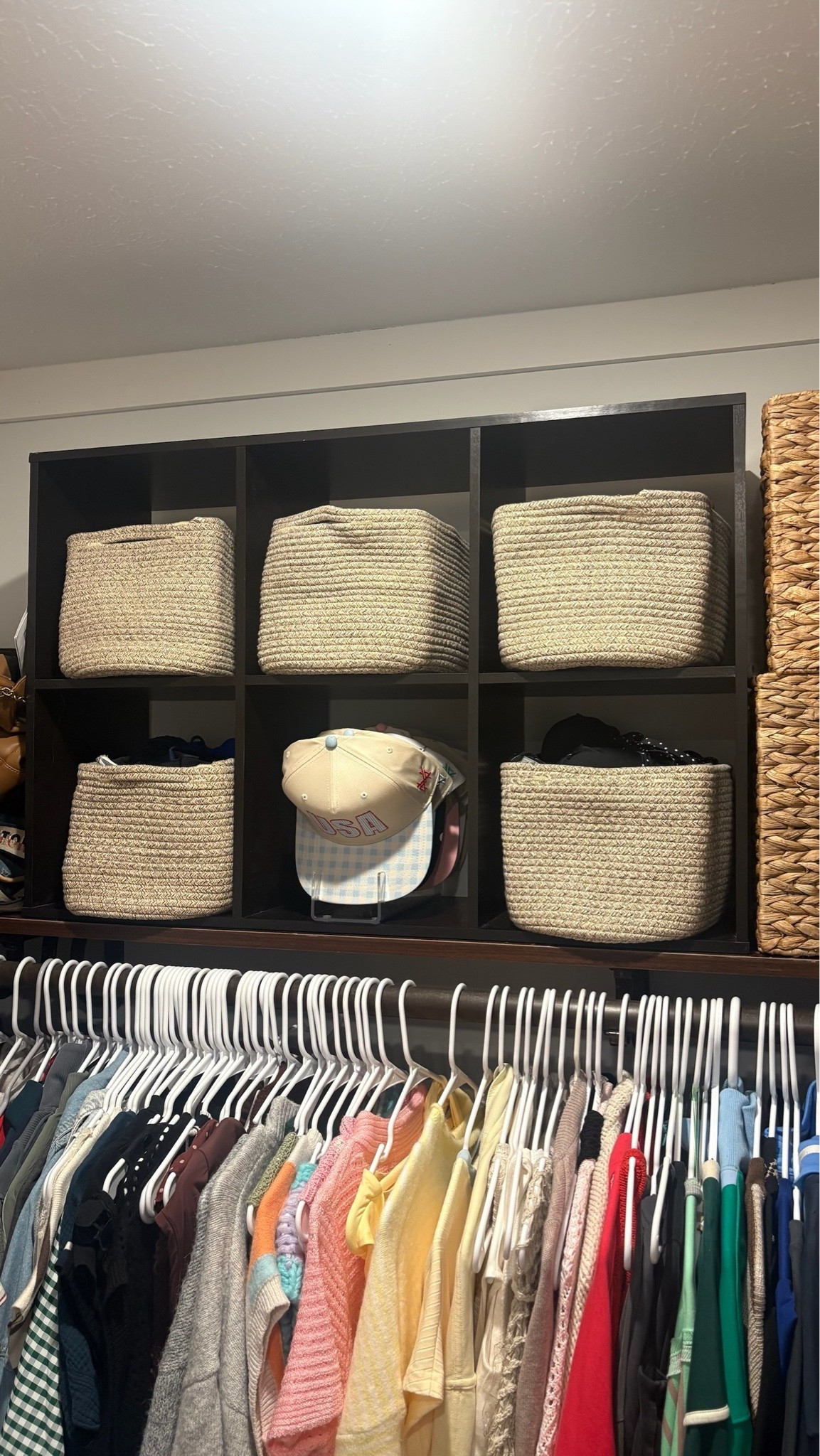 This is how I used the cube shelf in the top of my closet!

#LTKHome