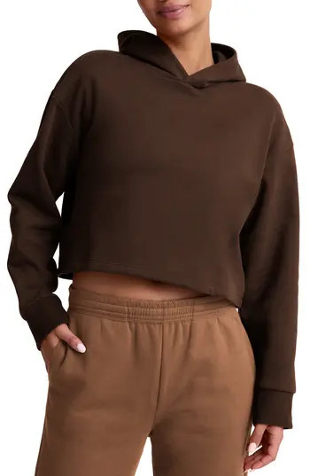 Beyond Yoga Happiness Crop Hoodie in Espresso at Nordstrom Rack, Size Small | Nordstrom Rack