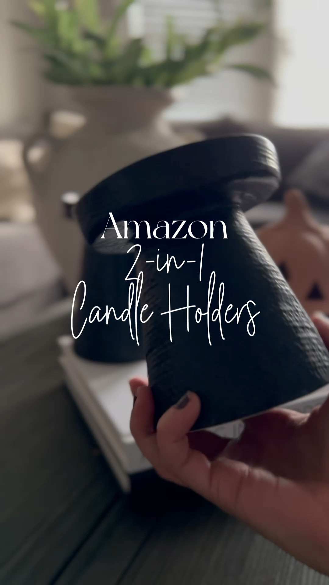 Favorite Amazon find alert! 🕯️ Illuminate your space with these versatile candle holders from Amazon! 

They are perfect for switching up your decor with both pillar and taper candles throughout every season. My favorite part…saving money and storage space with this two-in-one set. ✨

#LTKhome #LTKSeasonal #LTKHoliday
