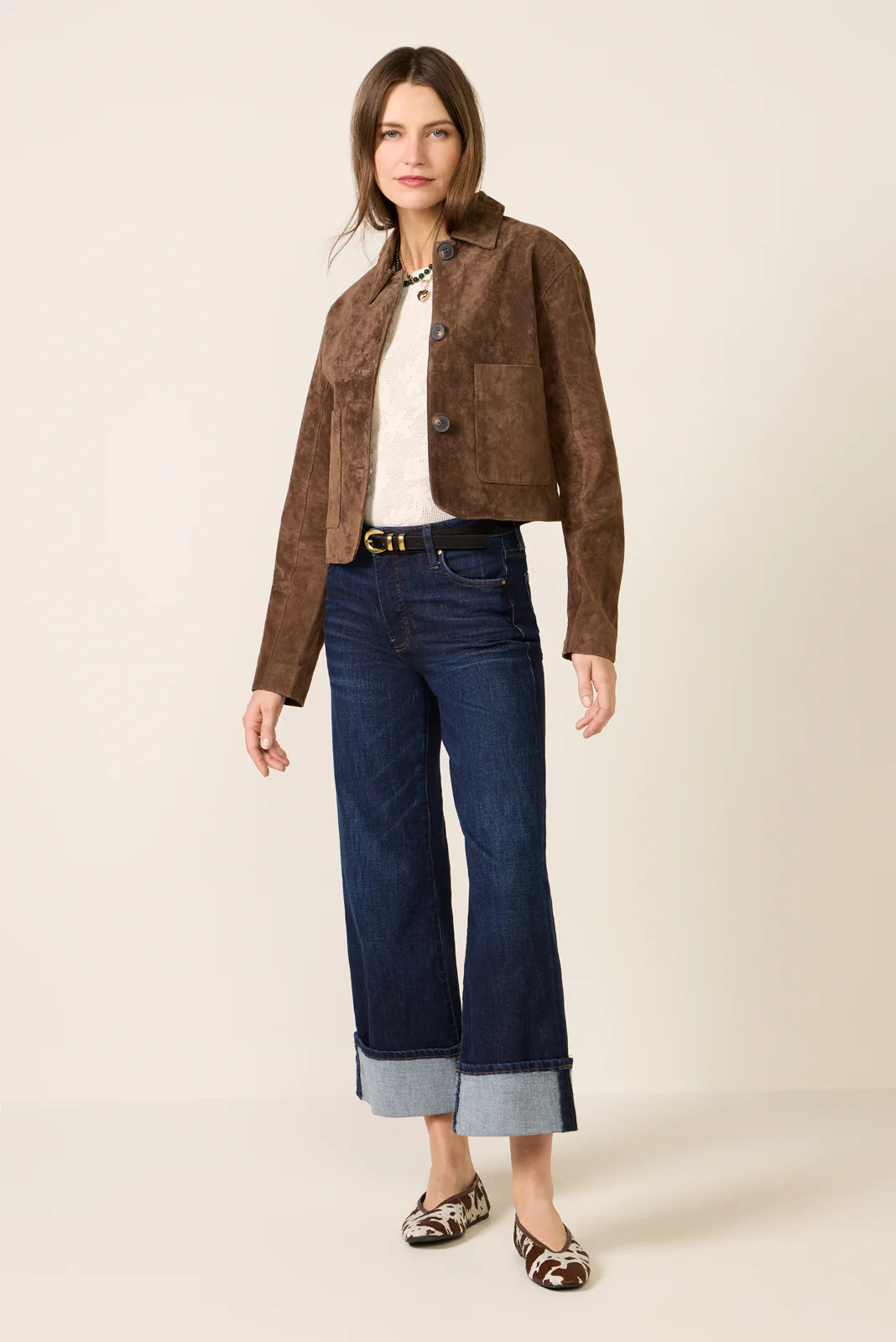 BLANKNYC Women's Crop Suede Jacket, Size XS, Brown | Evereve