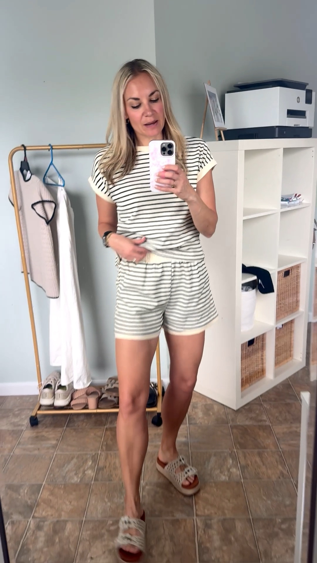 Amazon matching set try-on #7. No notes! It’s perfect! So cute and super flattering! Many color options. 

#LTKOver40 #LTKTall #LTKootd
