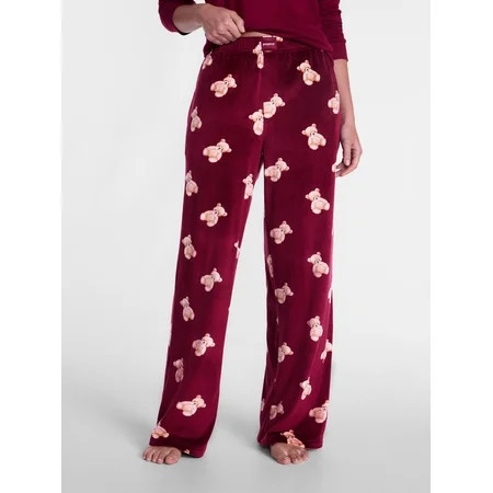 Joyspun Women s Velour Sleep Pants  Sizes XS-3X | Walmart (US)