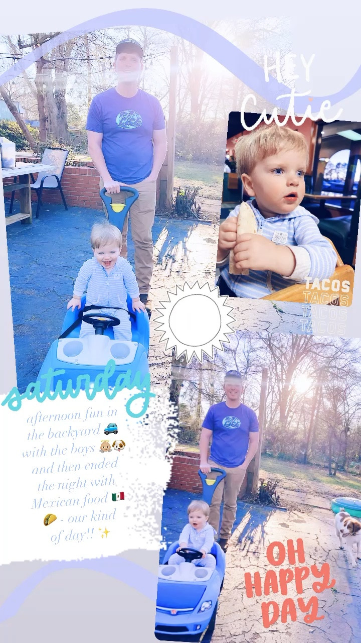 Saturday afternoon backyard fun 🚙 and then ending the evening with tacos 🌮 our kind of day!!!! 

#LTKhome #LTKfamily #LTKbaby