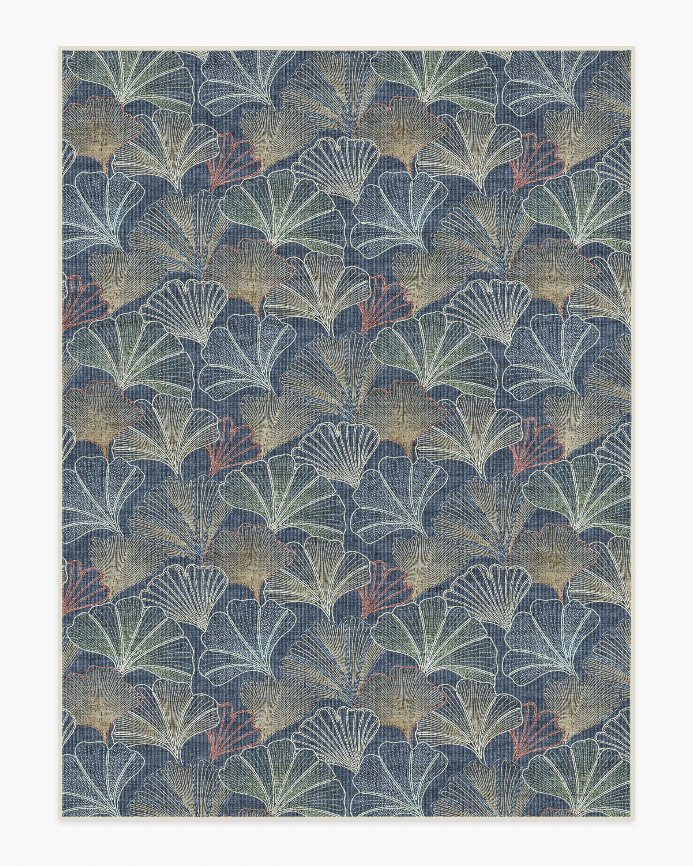 Deniz Navy Flatwoven Rug | Ruggable