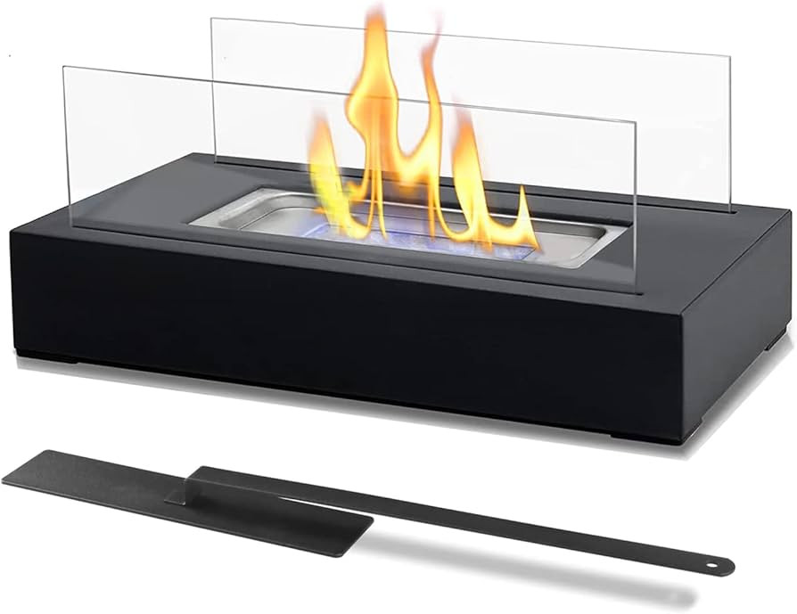 INMOZATA Tabletop Fireplace Bioethanol Fire, Portable Bio Ethanol Table Top Fire for Outdoor and ... | Amazon (UK)