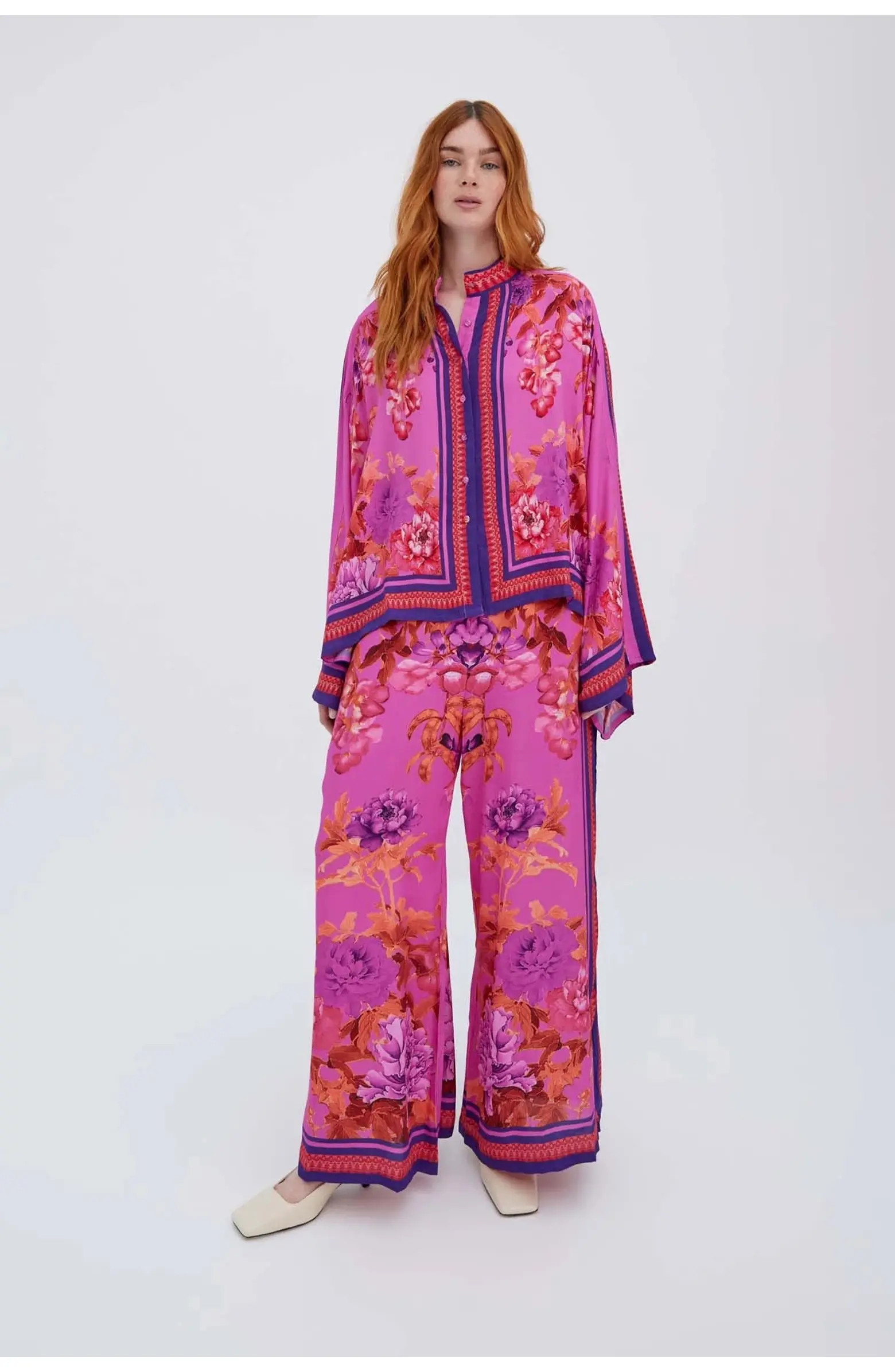 Alisa Pink Viscose Shirt | Nordstrom