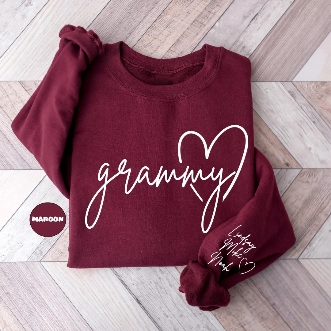 Personalized Grammy Sweatshirt: Custom Grandkids Names, Grandma Gift - Etsy | Etsy (US)