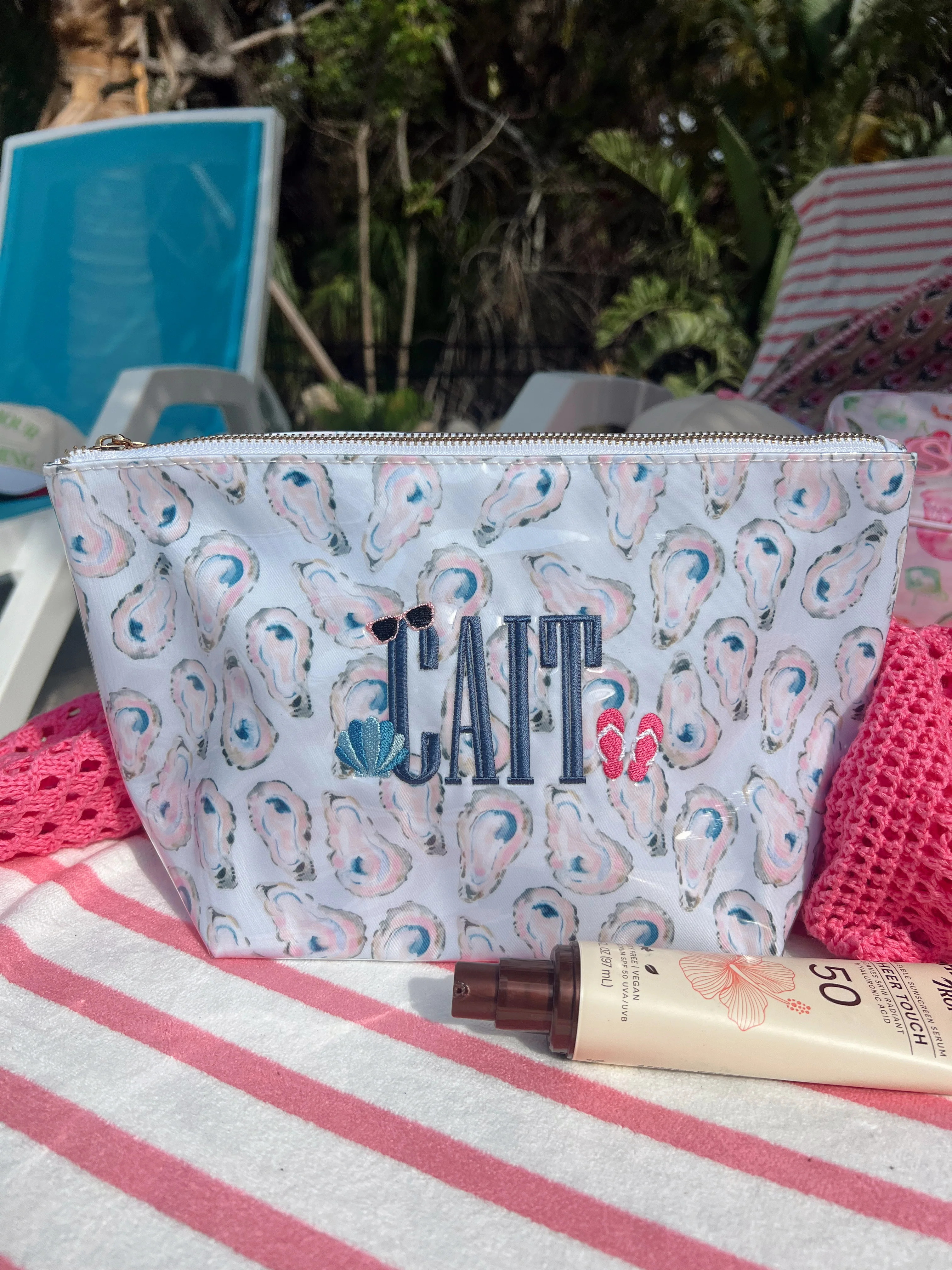 Blue Oysters - Clear Coat Bag For Embroidery | KenzKustomz