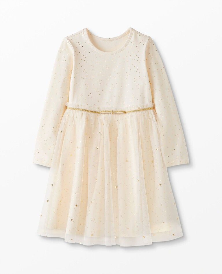 Shimmer Star Dress In Soft Tulle | Hanna Andersson