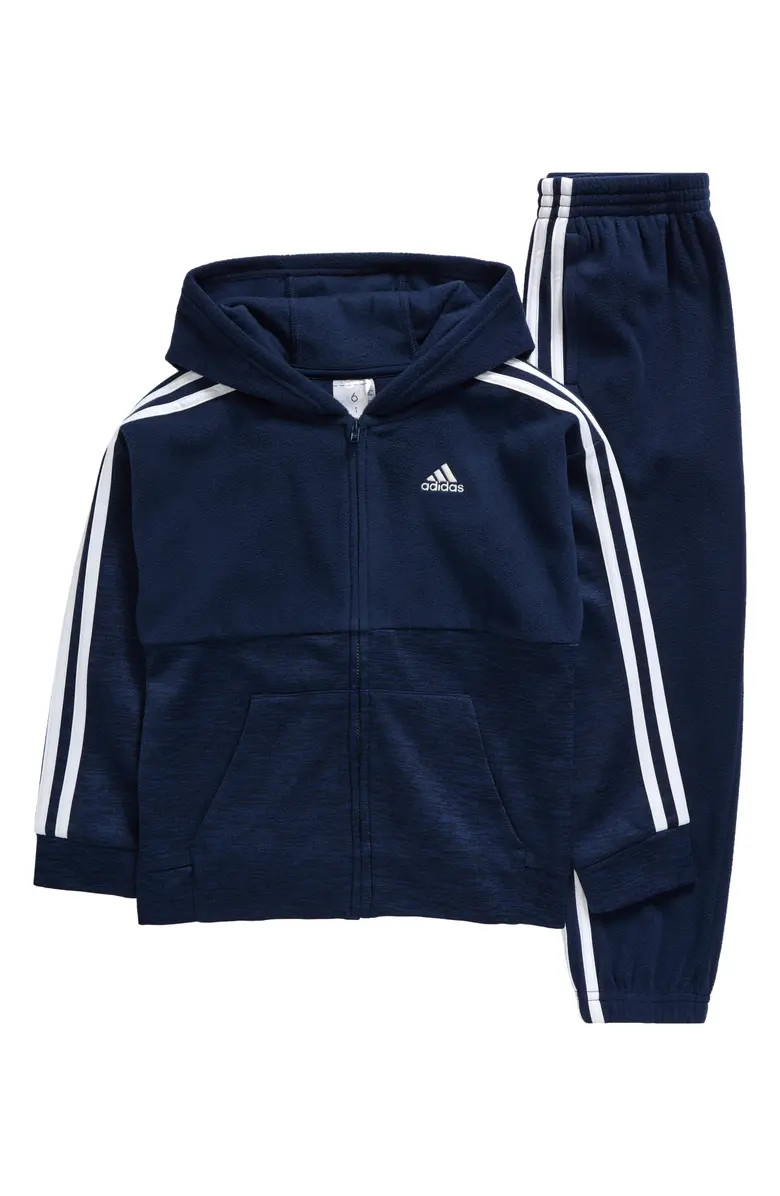 adidas Kids' Fleece Zip Hoodie & Joggers Track Set | Nordstrom | Nordstrom