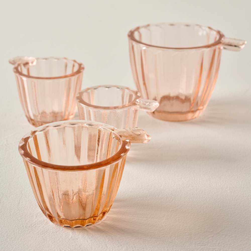 Blush Glass Measuring Cup Set | Magnolia