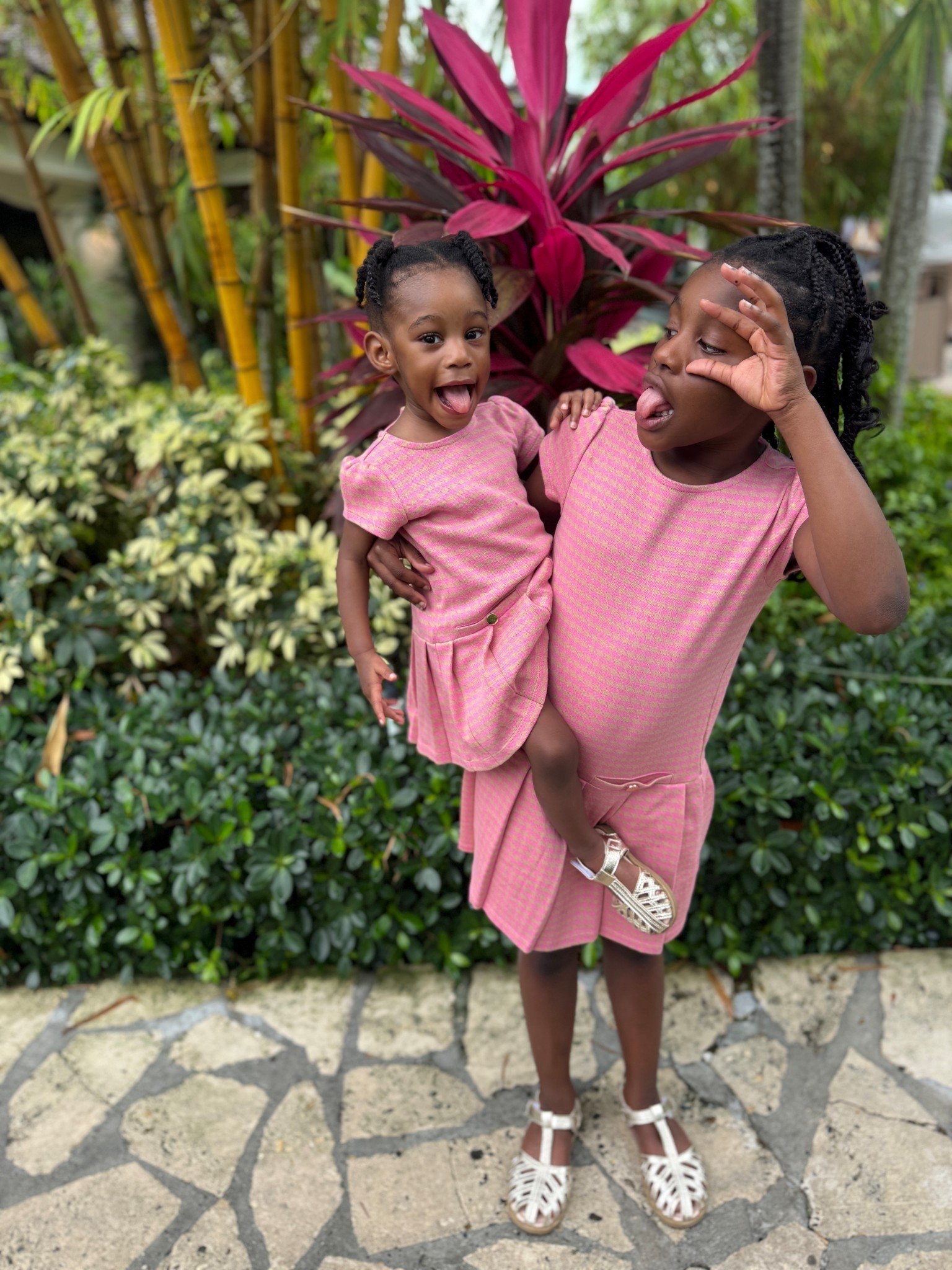 Girls pinks houndstooth dress #LTKSpring #LTKSummer

#LTKTravel #LTKKids