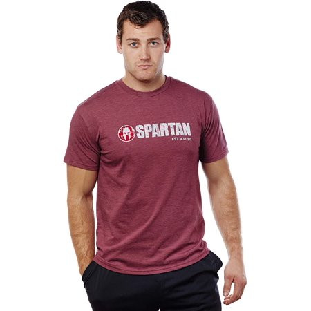 SPARTAN RACE Classic Logo Tee - Men s Burgundy | Walmart (US)
