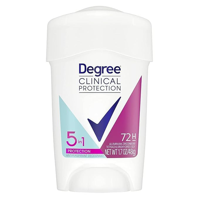 Degree Clinical Protection Antiperspirant Deodorant 72-Hour Sweat & Odor Protection 5-in-1 Antipe... | Amazon (US)