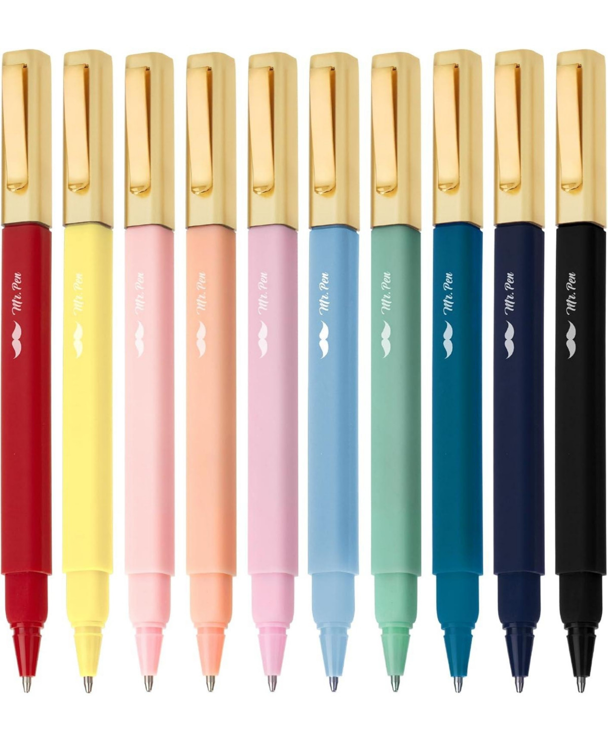Mr. Pen Aesthetic Pens, 0.7 mm Fine Point, 10 Pack, Assorted Color | Macy's