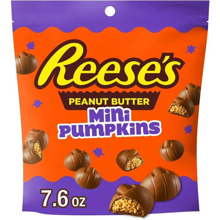 Reese's Unwrapped Milk Chocolate Peanut Butter Creme Mini Pumpkins Halloween Candy, Bag 7.6 oz - ... | Walmart (US)