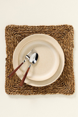 Blue Pheasant Lucian Square Placemat | Anthropologie (US)