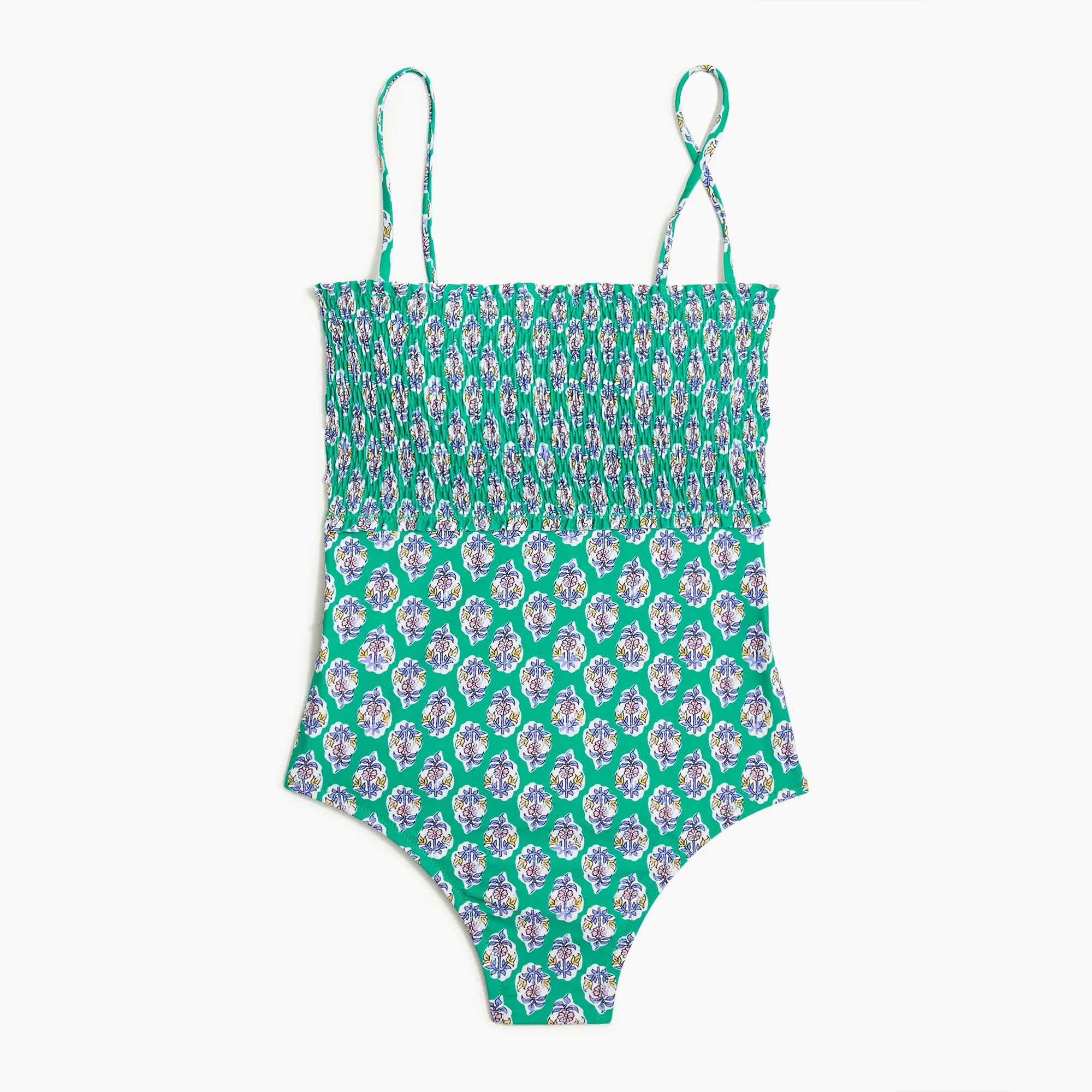 Smocked one-piece swimsuit | J.Crew Factory