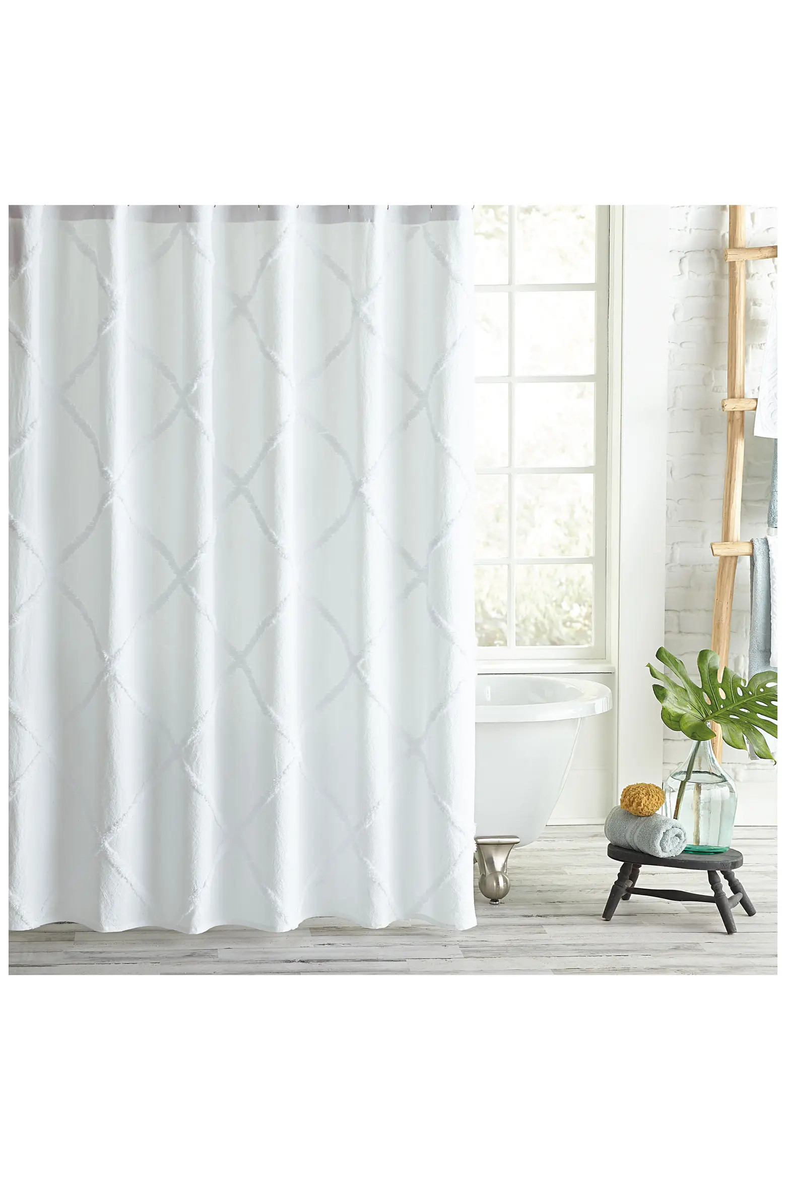 Chenille Lattice Shower Curtain | Nordstrom | Nordstrom