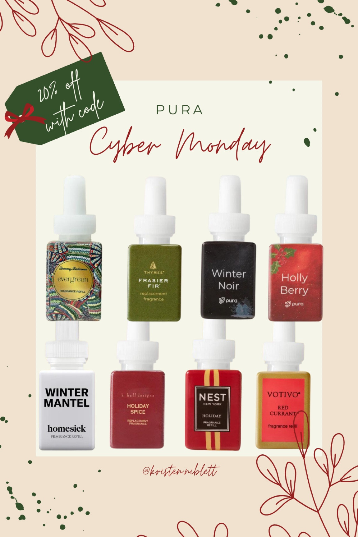 Pura Cyber Monday // Holiday Scents 

20% off with code CYBER20

#LTKCyberweek #LTKGiftGuide #LTKsalealert