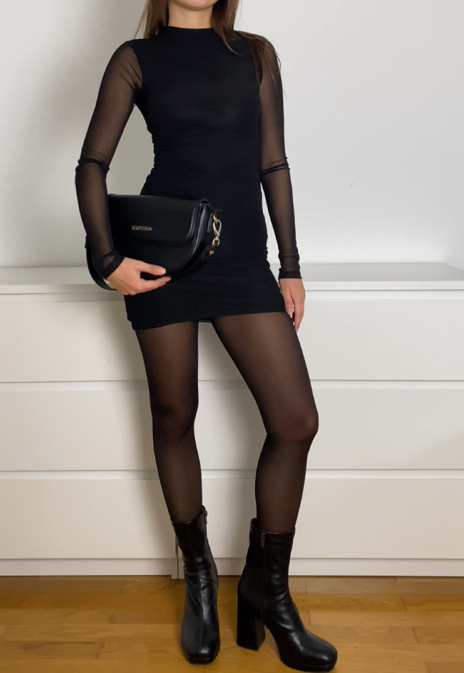 For Christmas dinner, I’m keeping it sleek and timeless in an all-black ensemble. A chic black dress paired with black tights and heeled boots creates the perfect balance of elegance and edge. Effortlessly polished for the season!

#LTKParties #LTKStyleTip #LTKHoliday