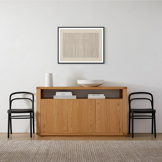 Naturalive Textile 1, 38x30, Black, Raw Canvas | West Elm (US)
