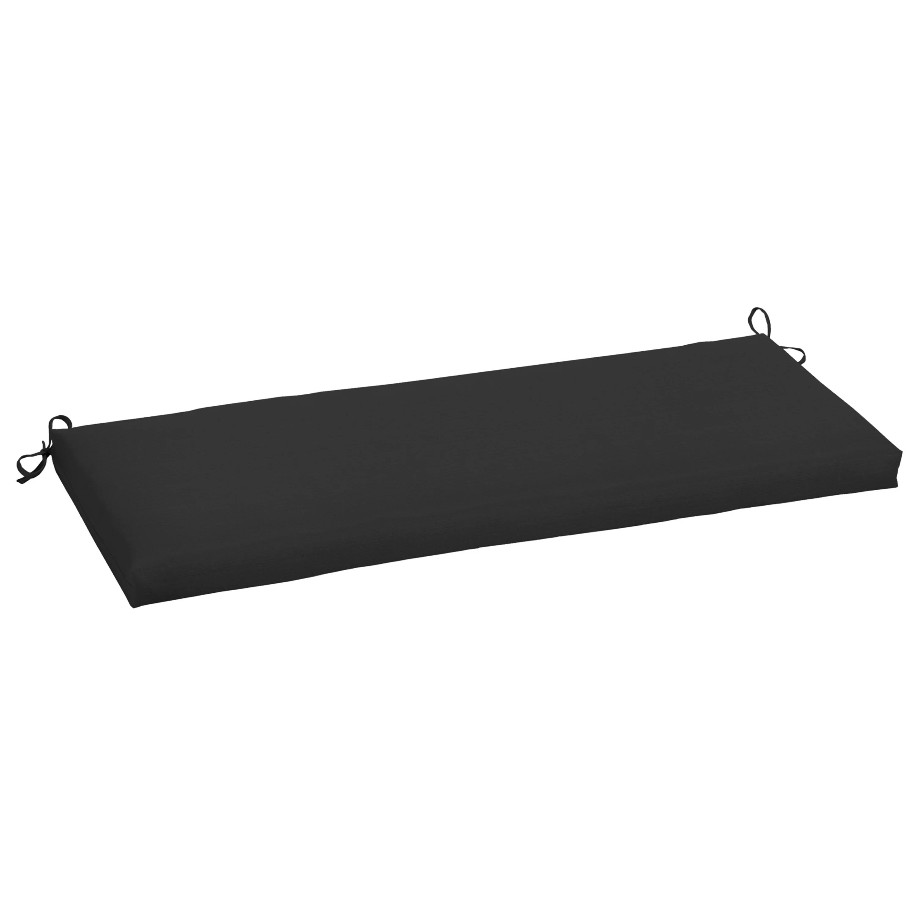 Mainstays 18" x 48" Black Rectangle Outdoor Bench Cushion, 1 Piece - Walmart.com | Walmart (US)