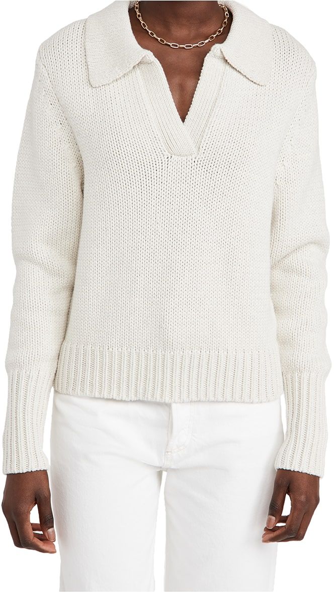 Cotton Merino Polo Knit | Shopbop