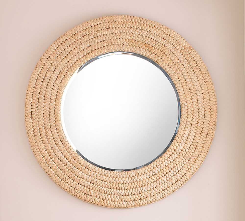 Anastasia Round Seagrass Mirror - 36" | Pottery Barn (US)