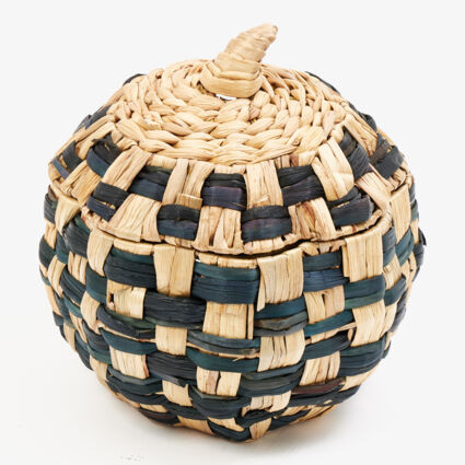 Brown & Black Pumpkin Storage Basket 35x35cm | TK Maxx