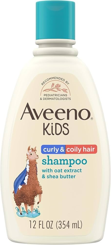 Aveeno Kids Curly & Coily Hair Shampoo, Hydrating Shampoo for Type 3 & 4 Hair, Kids Curly Hair Pr... | Amazon (US)