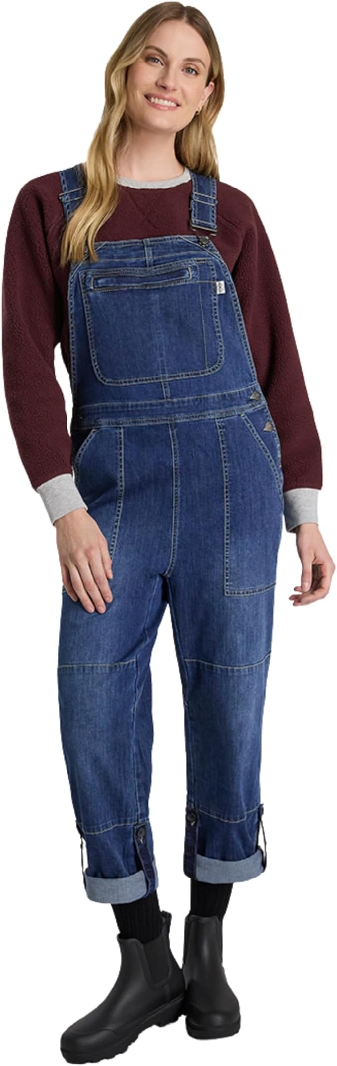 Martha Stewart Convertible Overall, Denim Utility Jumpsuit, Adjustable Cotton Workwear, Stretch B... | Amazon (US)