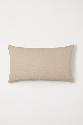 H & M - Cotton Muslin Cushion Cover - Beige | H&M (US + CA)