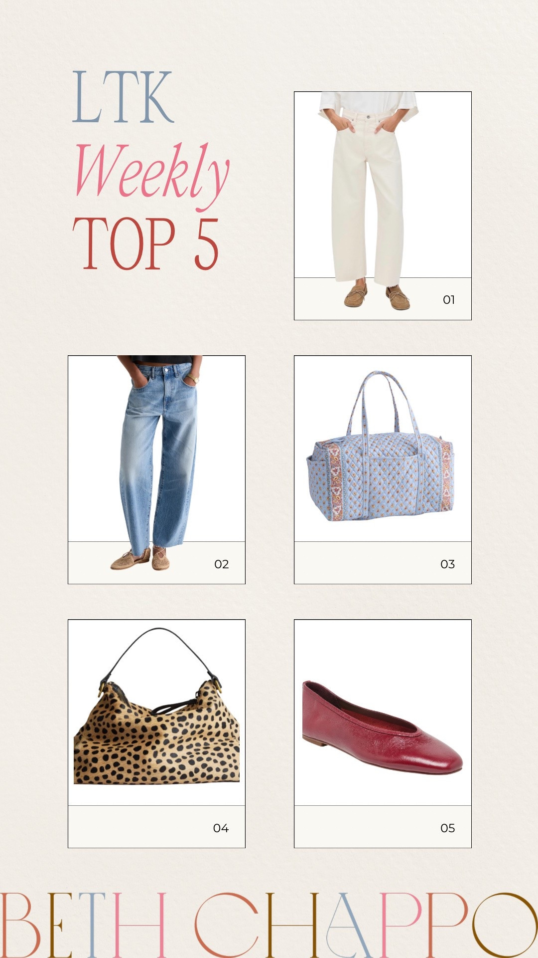 Weekly Top 5 ✨
🐆 bag @parkerthatch
