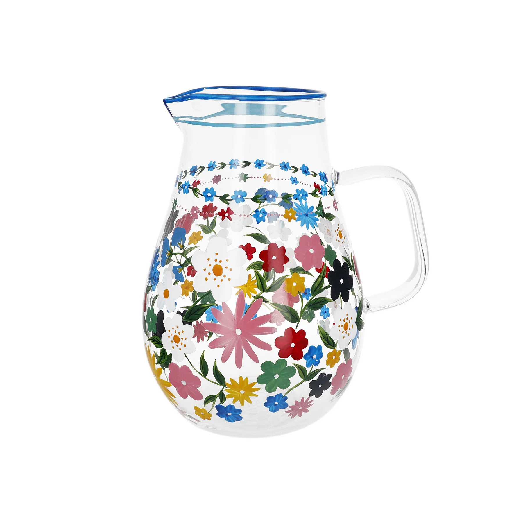 The Hand Painted Pitcher - Garden Teddy Floral / Glass | The Last Line (US)