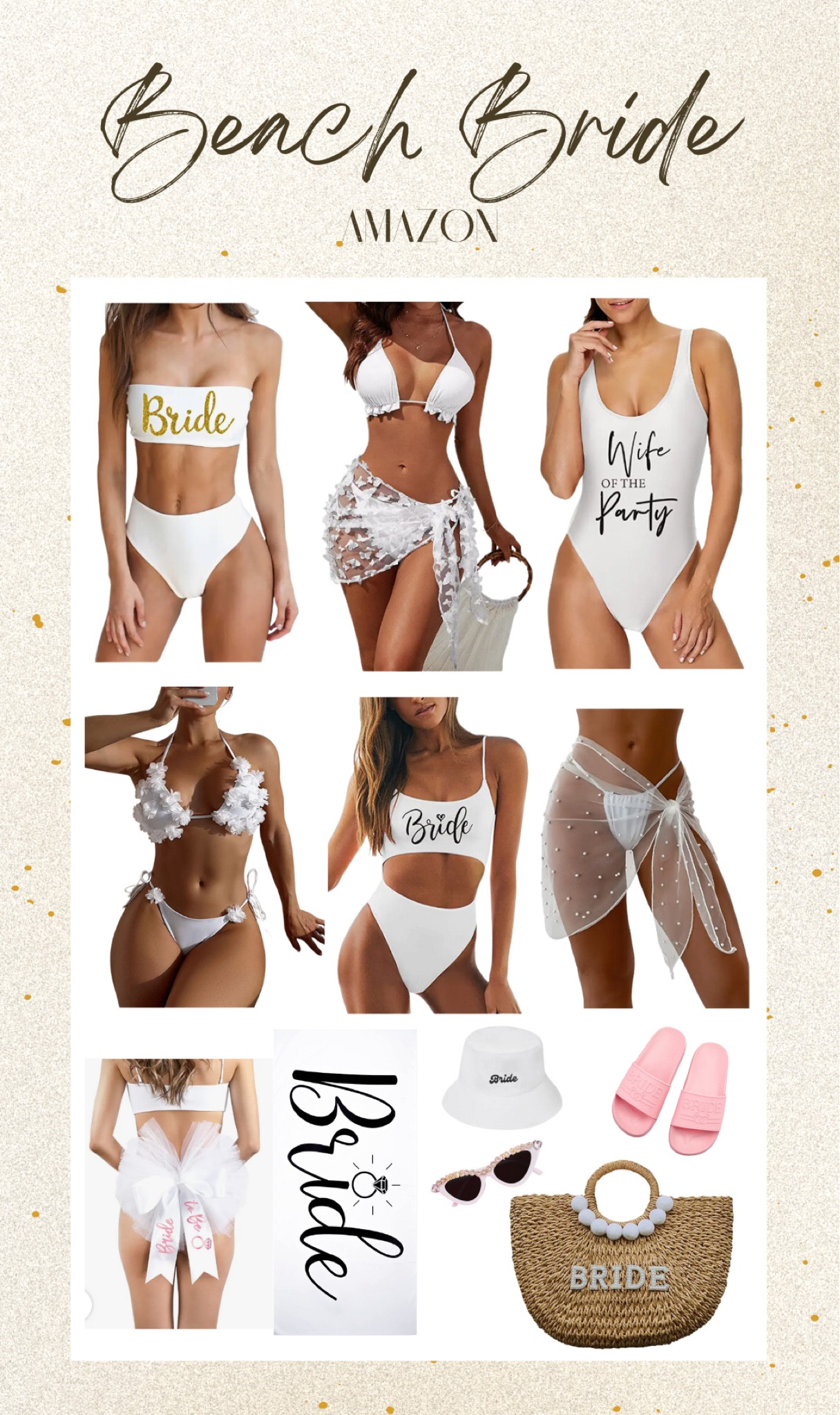 Amazon Beach Bride Bachelorette 🤍💍👰‍♀️

Amazon, bride, bachelorette, bridal, white bathing suits, bikini, beach, pool, summer, wedding, honeymoon

#LTKwedding #LTKunder50