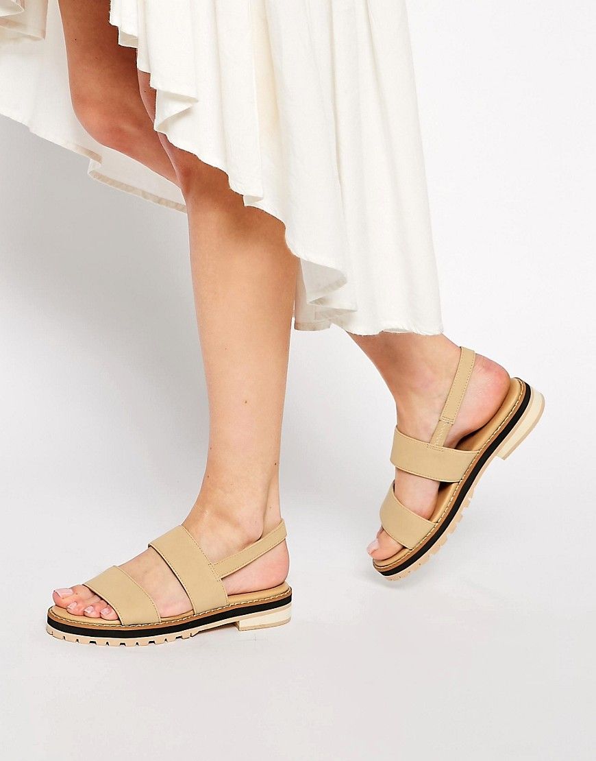 ASOS FELLOW Chunky Sandals - Nude | ASOS US