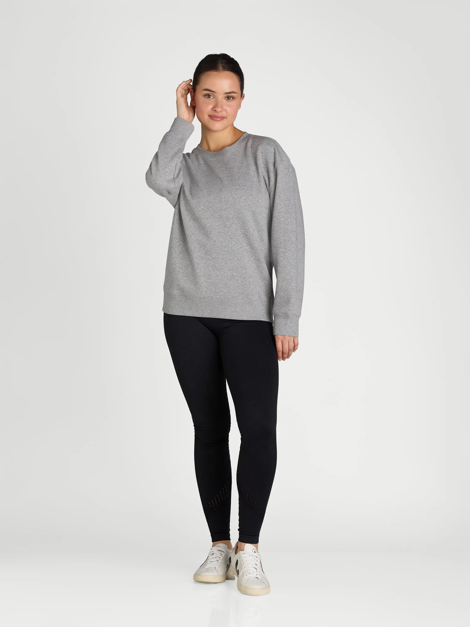 Athletic Works Women's Fleece Crewneck Sweatshirt, Sizes XS-XXXL - Walmart.com | Walmart (US)