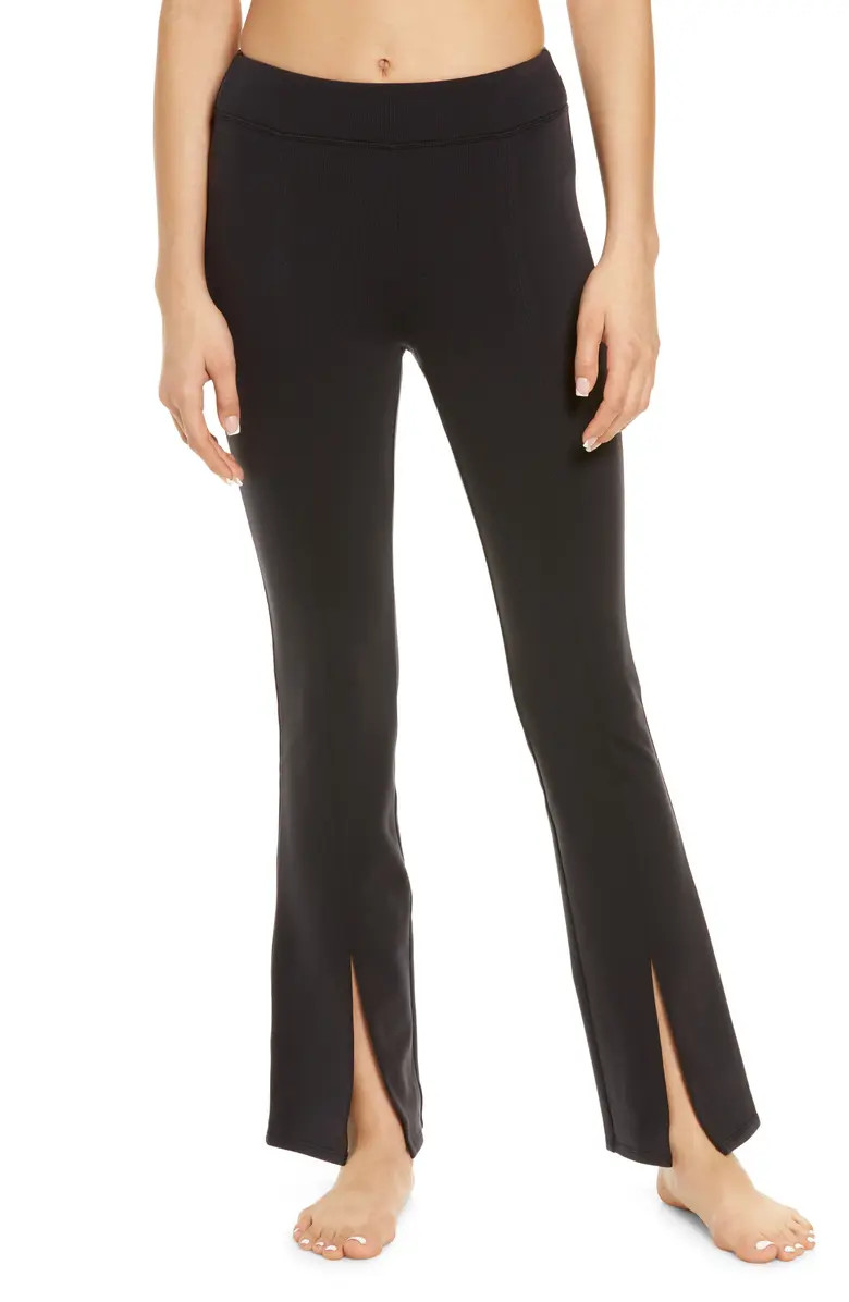 Alo Airbrush High Waist Split Hem 7/8 Leggings | Nordstrom | Nordstrom