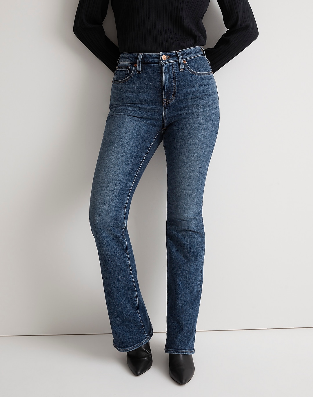 Curvy Skinny Flare Jeans in Alvord Wash: Instacozy Edition | Madewell