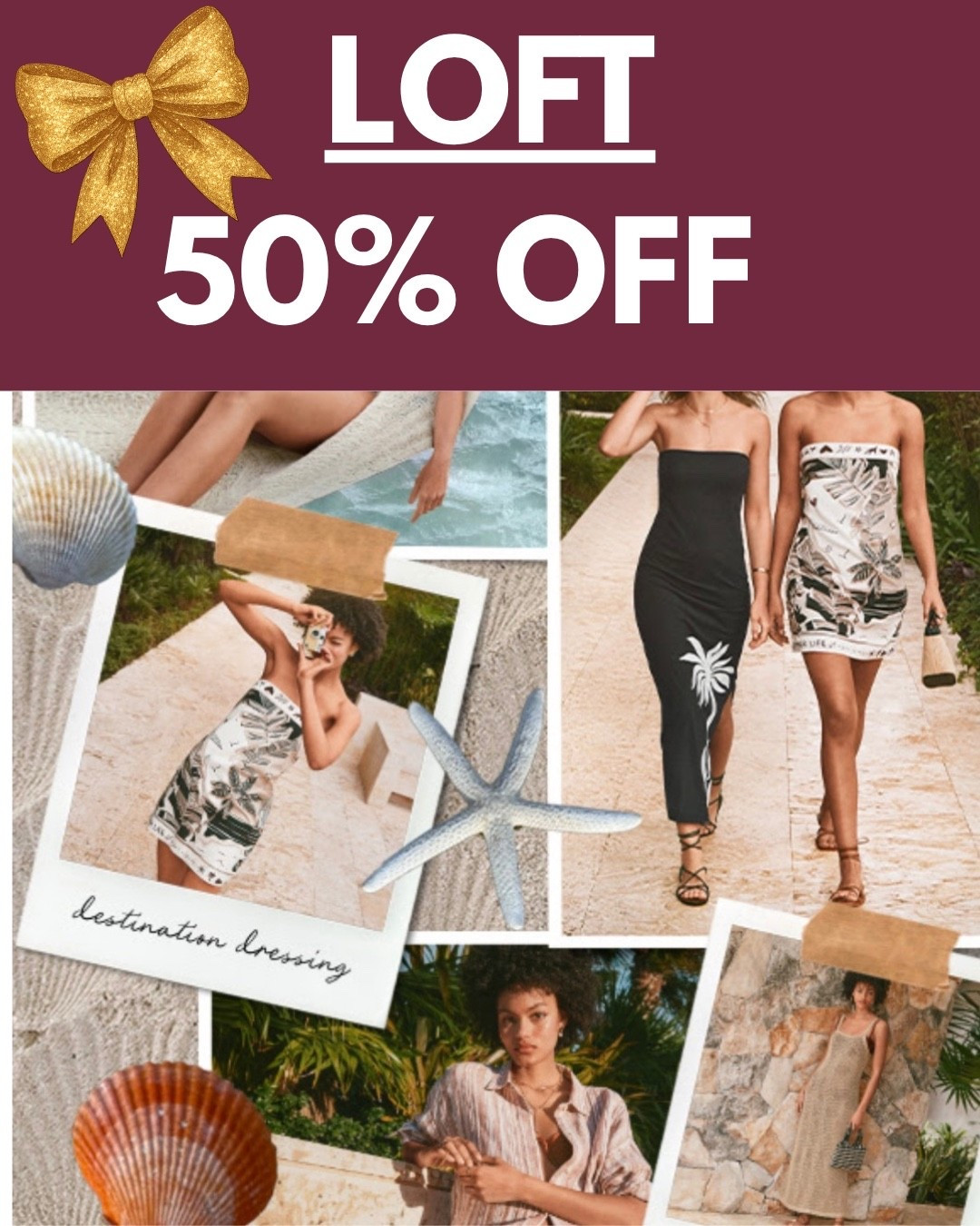 ‼️ SALE at LOFT ‼️50% OFF your favorite items!! Mix and Match!! They also sell Petite sizing

#LTKootd #LTKSaleAlert 
#LTKgrwm #LTKSwim #LTKPetite
https://liketk.it/6g5p0