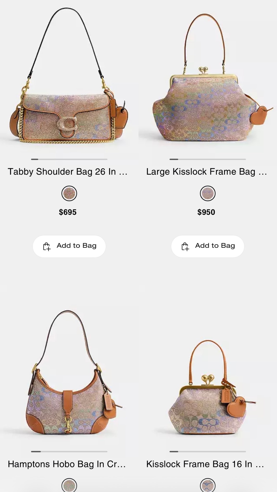 The coach rainbow crystal collection is live now  
#coach #rainbowcoach

#LTKGiftGuide #LTKHoliday #LTKWorkwear
