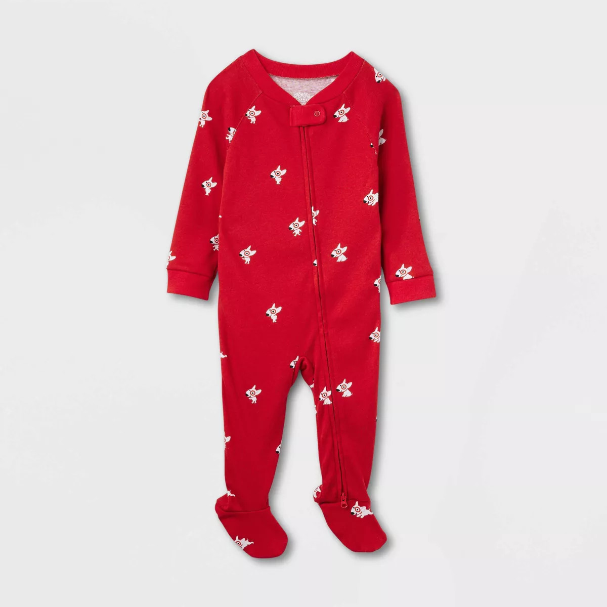 Baby Bullseye Microfleece Matching Family Pajama Union Suit - Wondershop™ Red | Target