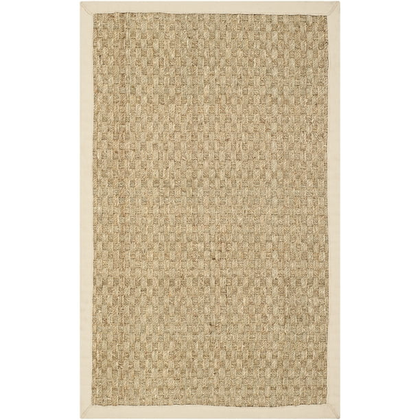 SAFAVIEH Natural Fiber Arbor Border Area Rug, Natural/Beige, 2' x 3' - Walmart.com | Walmart (US)