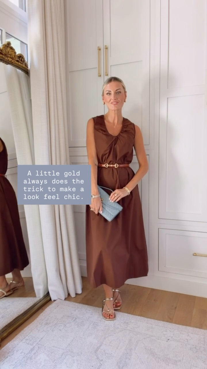Gold accessories is an easy way to elevate your looks! This dress, purse, and sandals are all Amazon, but you would never know! Wearing S!

Loverly Grey, brown dress, midi dress, fall outfit, Amazon, chic looks

#LTKSeasonal #LTKootd